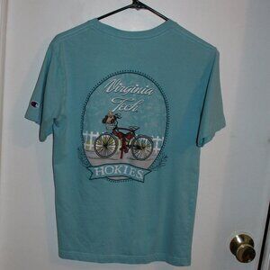 Champion VT Hokies Light Blue Pocket T-Shirt